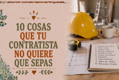10 cosas que tu contratista no quiere que sepas