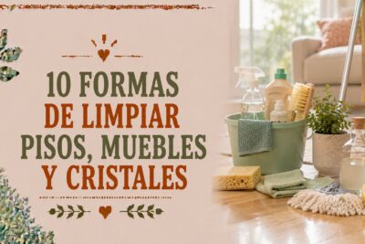 10 formas de limpiar pisos, muebles y cristales