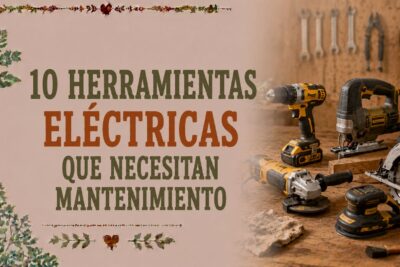 10 herramientas eléctricas que necesitan mantenimiento