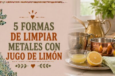 5 formas de limpiar metales con jugo de limón