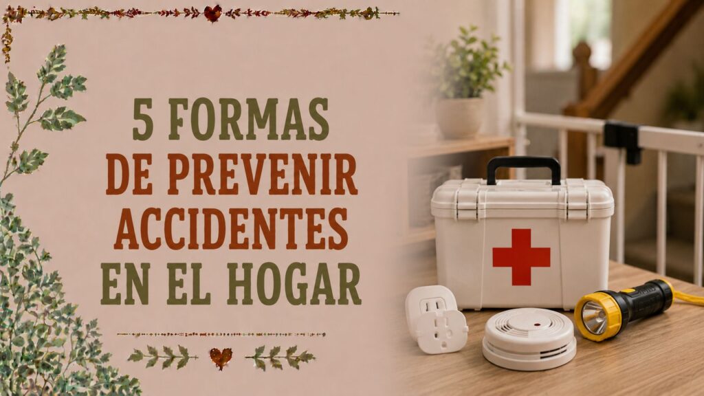 5 formas de prevenir accidentes en el hogar