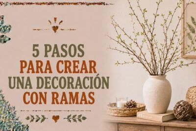 5 pasos para crear una decoración con ramas