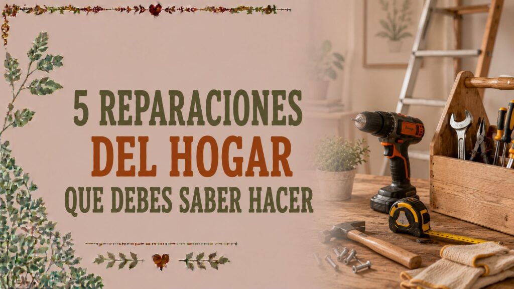 5 reparaciones del hogar que debes saber hacer