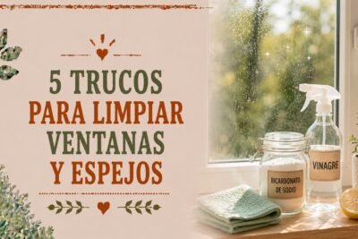 5 trucos para limpiar ventanas y espejos