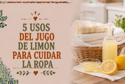 5 usos del jugo de limón para cuidar la ropa