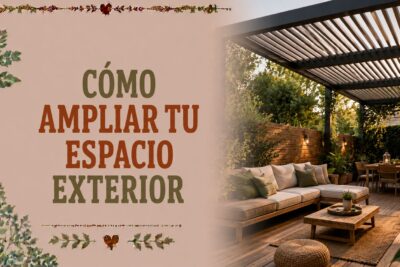 Cómo ampliar tu espacio exterior