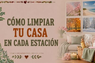 Cómo limpiar tu casa en cada estación