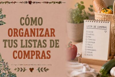 Cómo organizar tus listas de compras