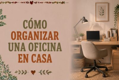 Cómo organizar una oficina en casa