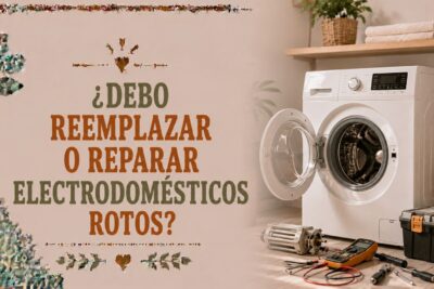 ¿Debo reemplazar o reparar electrodomésticos rotos?