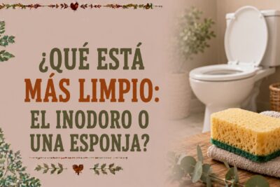 ¿Qué está más limpio: el inodoro o una esponja?