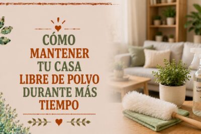 Cómo mantener tu casa libre de polvo durante más tiempo