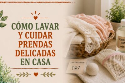 Cómo lavar y cuidar prendas delicadas en casa