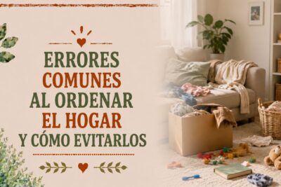 Errores comunes al ordenar el hogar y cómo evitarlos