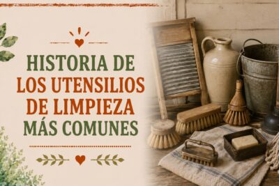 Historia de los utensilios de limpieza más comunes