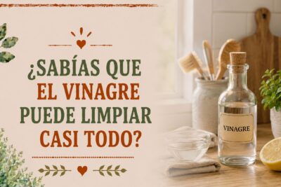 ¿Sabías que el vinagre puede limpiar casi todo?