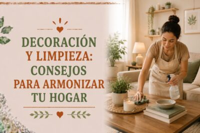 Decoración y limpieza: consejos para armonizar tu hogar