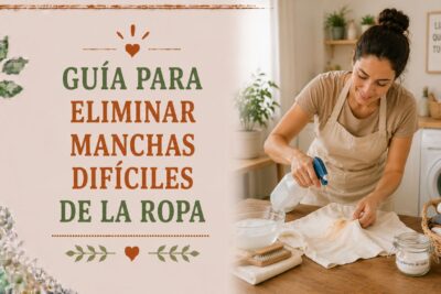 Guía para eliminar manchas difíciles de la ropa