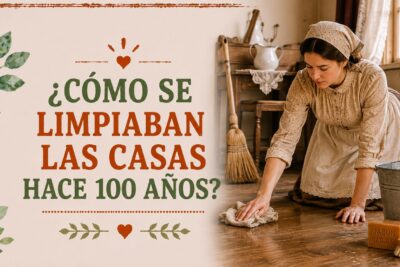¿Cómo se limpiaban las casas hace 100 años?