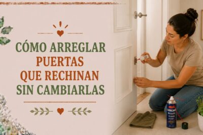 Cómo arreglar puertas que rechinan sin cambiarlas