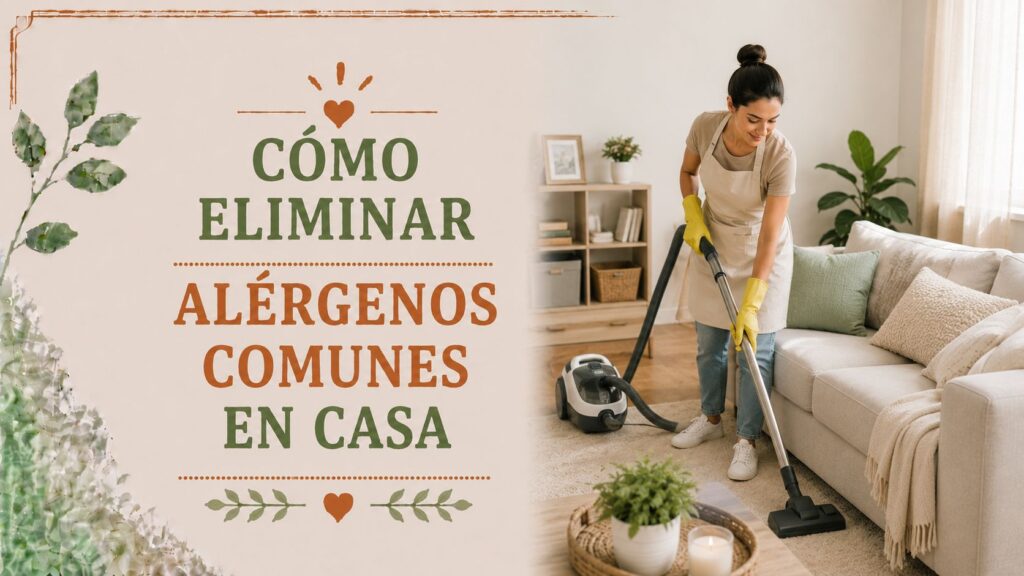 Cómo eliminar alérgenos comunes en casa