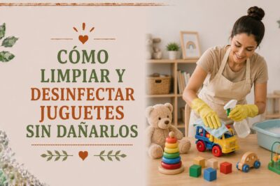 Cómo limpiar y desinfectar juguetes sin dañarlos