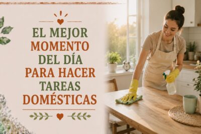 El mejor momento del día para hacer tareas domésticas