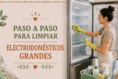 Paso a paso para limpiar electrodomésticos grandes