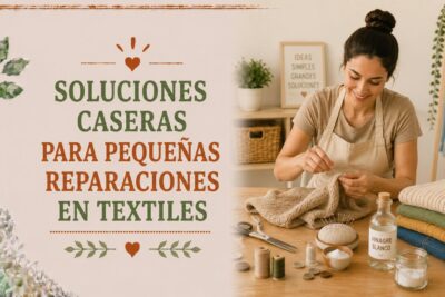 Soluciones caseras para pequeñas reparaciones en textiles