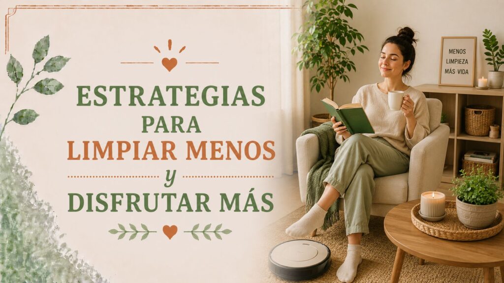 Estrategias para limpiar menos y disfrutar más