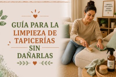 Guía para la limpieza de tapicerías sin dañarlas
