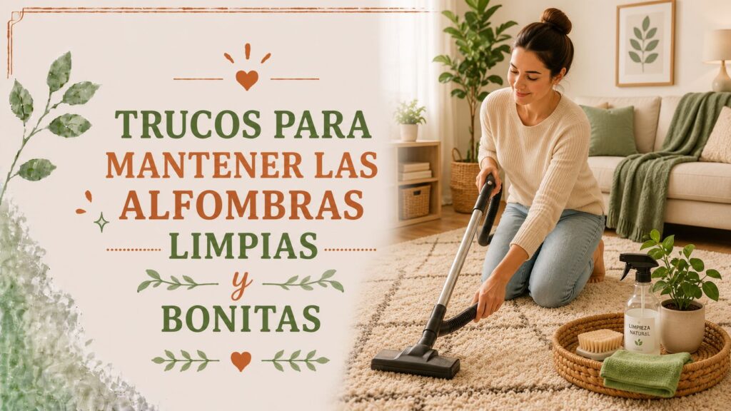 Trucos para mantener las alfombras limpias y bonitas