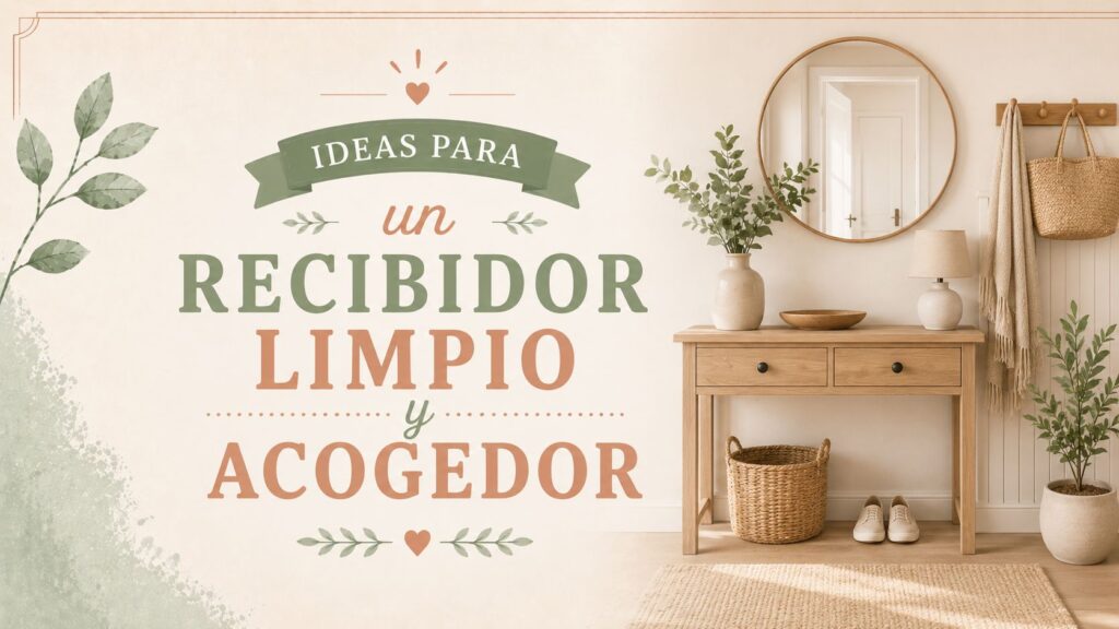 Ideas para un recibidor limpio y acogedor