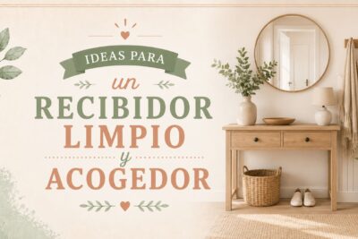 Ideas para un recibidor limpio y acogedor