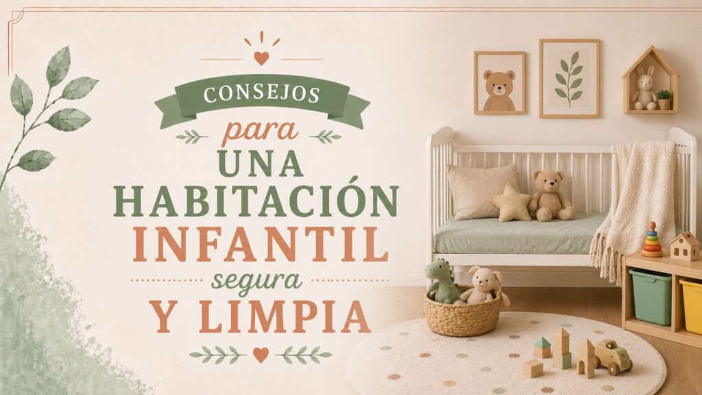 Consejos para una habitación infantil segura y limpia