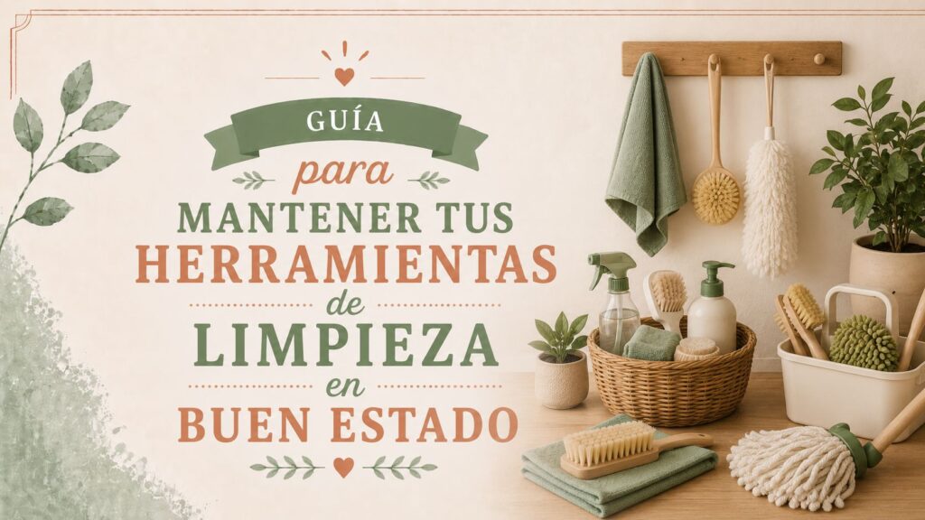 Guía para mantener tus herramientas de limpieza en buen estado
