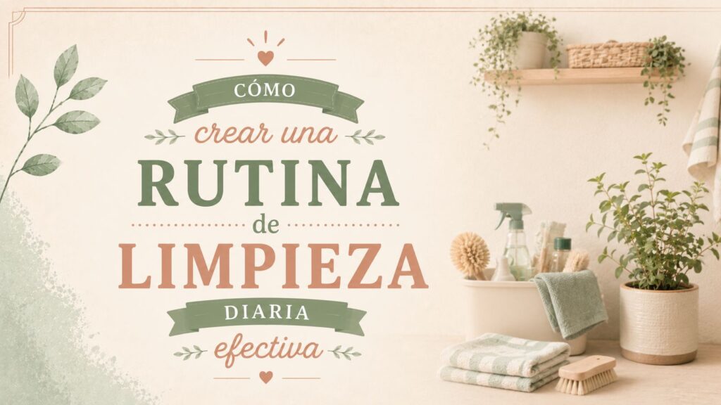Cómo crear una rutina de limpieza diaria efectiva