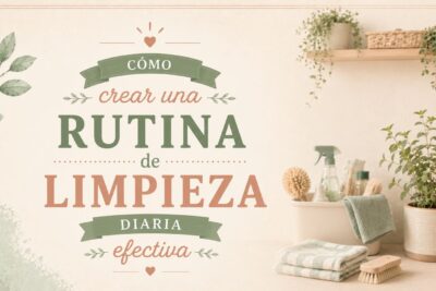 Cómo crear una rutina de limpieza diaria efectiva