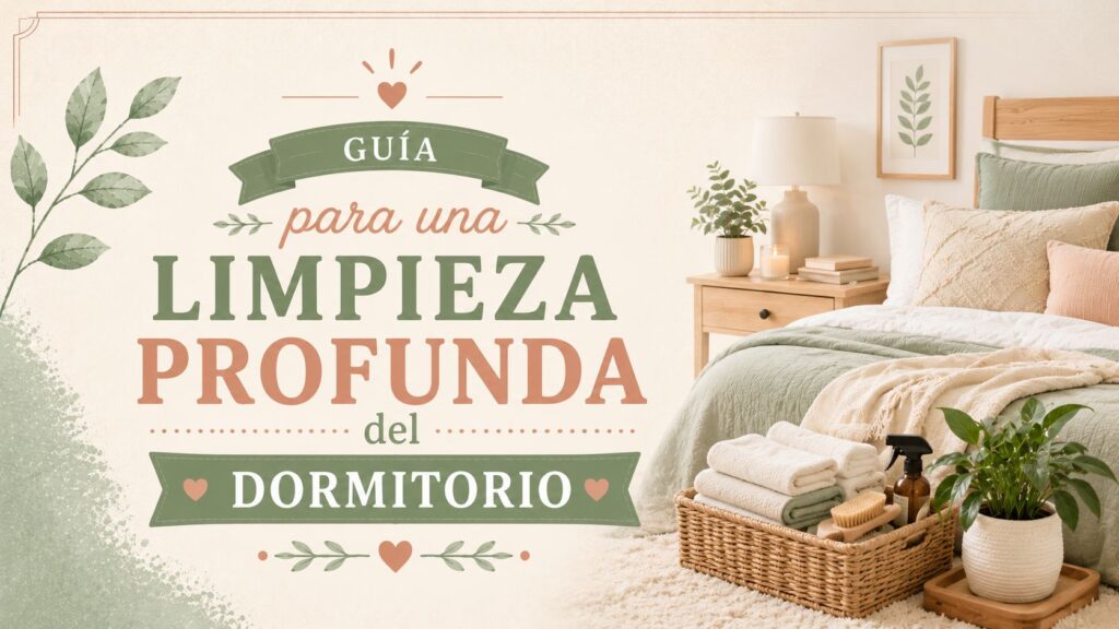 Guía para una limpieza profunda del dormitorio