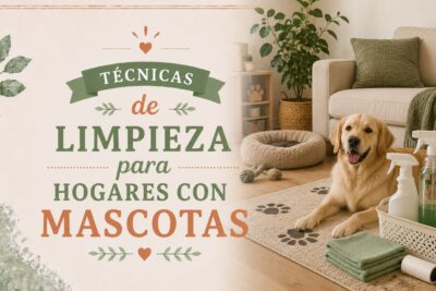 Técnicas de limpieza para hogares con mascotas