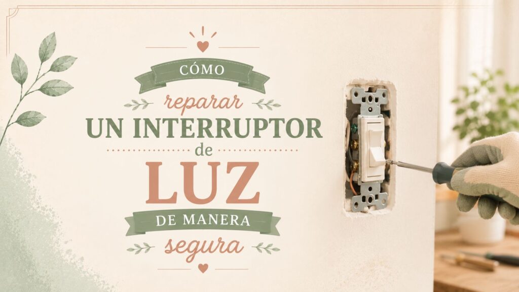 Cómo reparar un interruptor de luz de manera segura