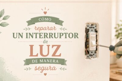 Cómo reparar un interruptor de luz de manera segura