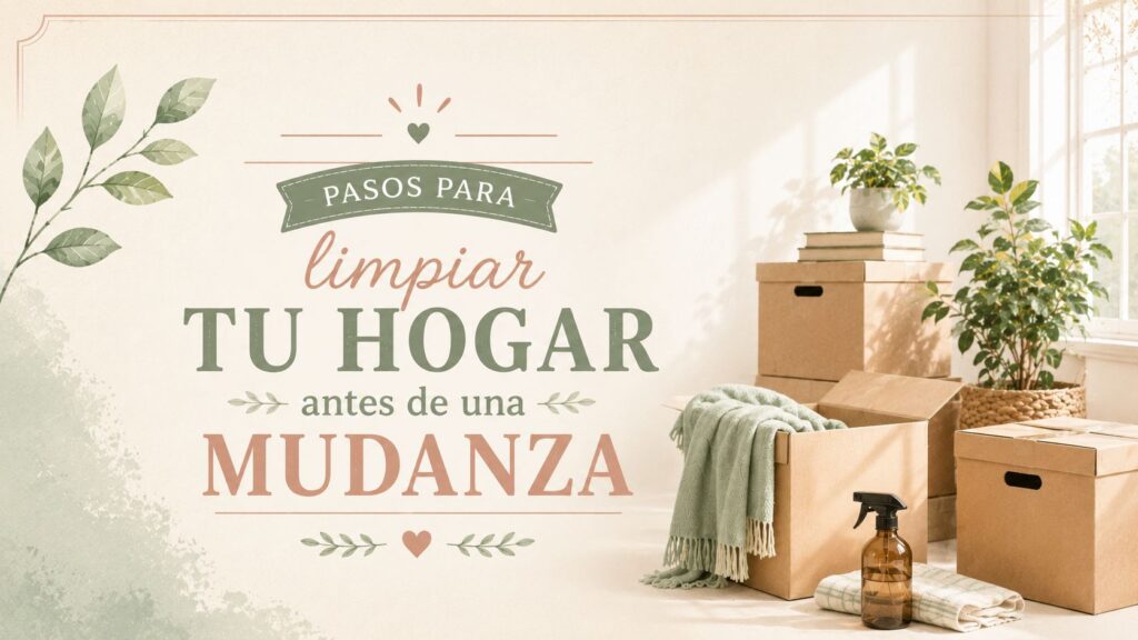 Pasos para limpiar tu hogar antes de una mudanza