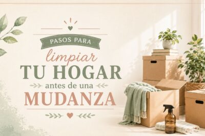 Pasos para limpiar tu hogar antes de una mudanza