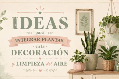 Ideas para integrar plantas en la decoración y limpieza del aire