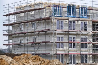Obra de construcción de una vivienda